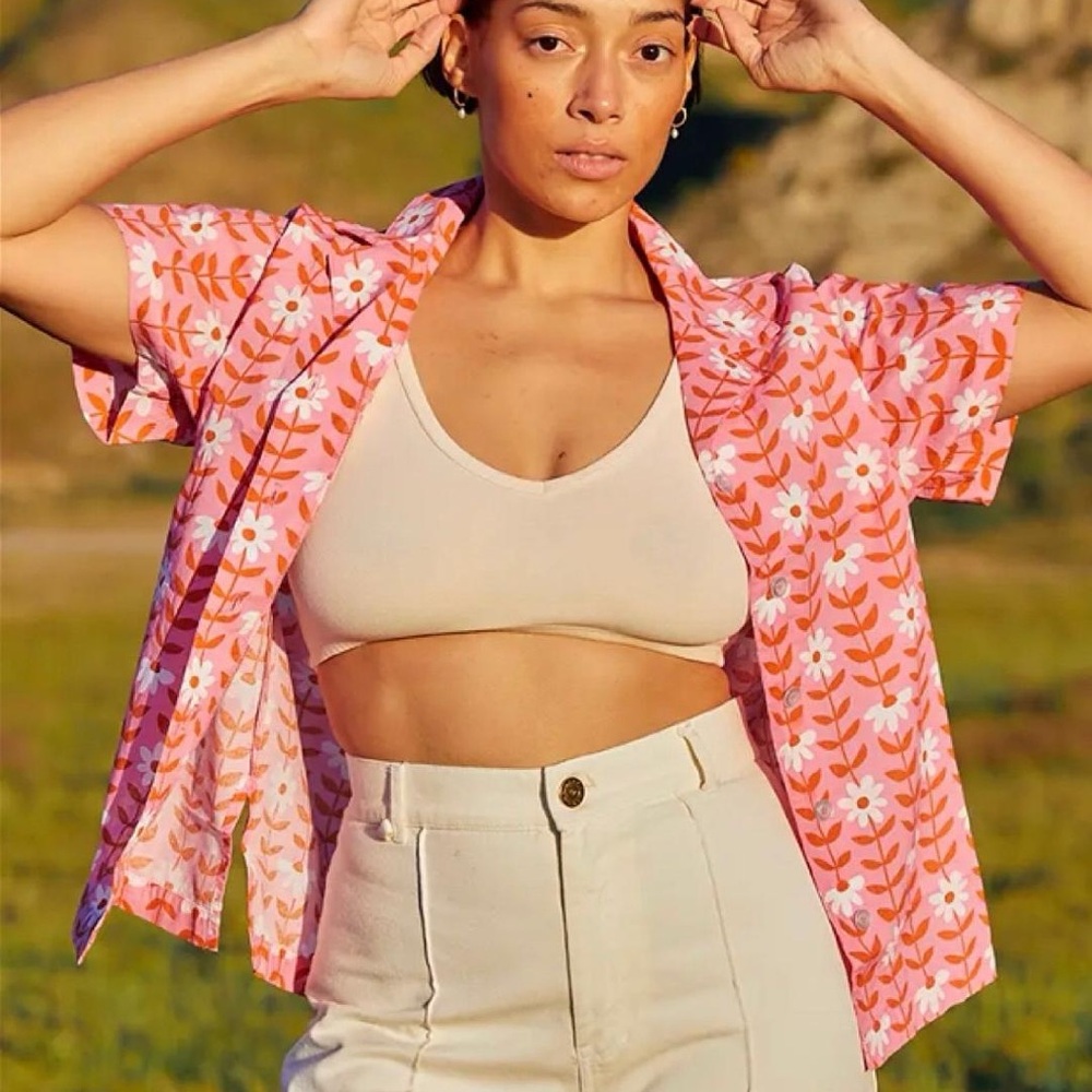 Big Bud Press Pink Floral Pantry Button Up Shirt